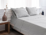 "Lived-in" Washed Cotton Percale Sheet Set