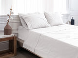 "Lived-in" Washed Cotton Percale Sheet Set