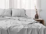 "Lived-in" Washed Cotton Percale Sheet Set