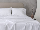 "Lived-in" Washed Cotton Percale Sheet Set