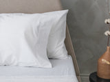 "Lived-in" Washed Cotton Percale Sheet Set