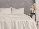 "Lived-in" Washed Cotton Percale Sheet Set